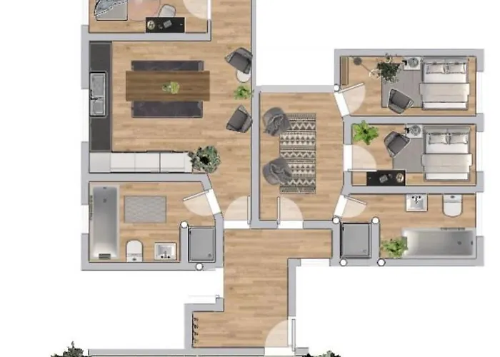 Lejlighed Flatista Homes - Penthouse With Rooftop Gym *